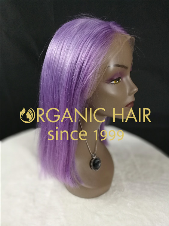 Human hair full lace wig online stores at wholesale price C8